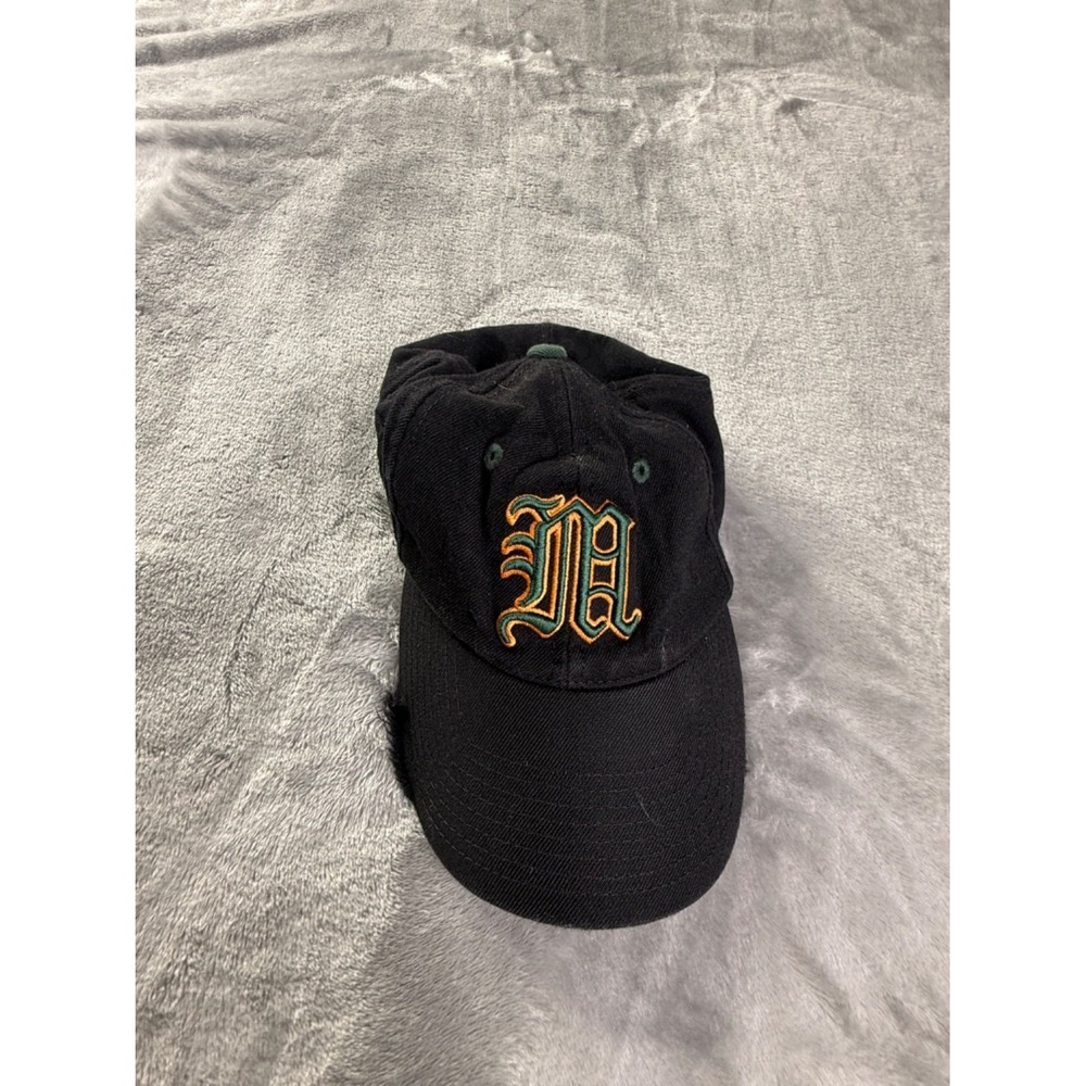 Top Of The World Fitted Baseball Hat Miami Hurricanes Old English M Mens Size 7